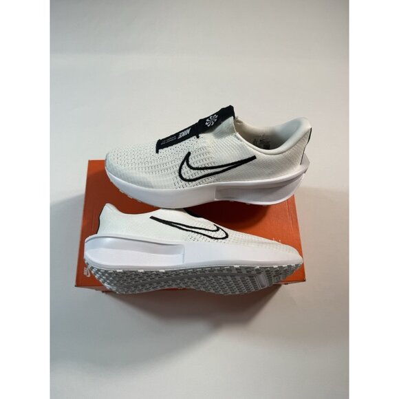 New Women’s Size 10 - Nike Interact Run EasyOn White Black FV5591 100 - Picture 3 of 10